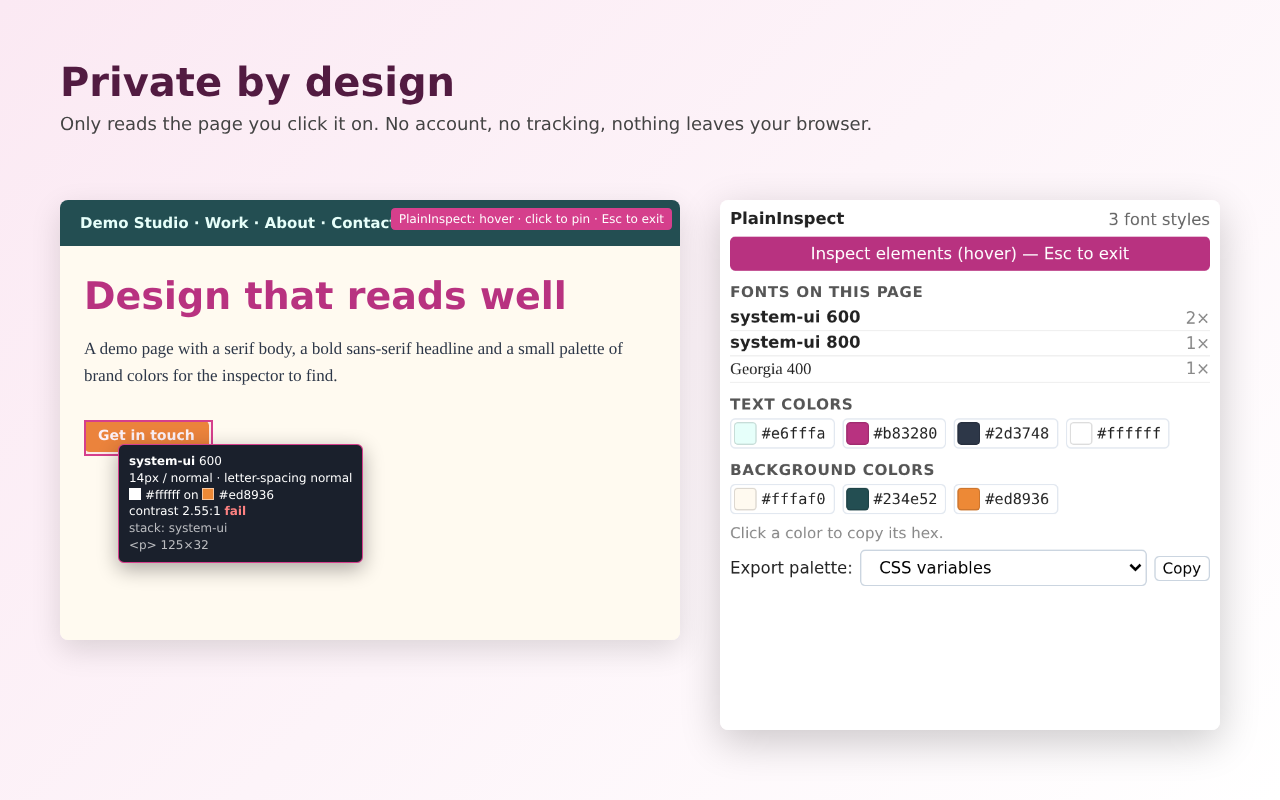 PlainInspect screenshot 3